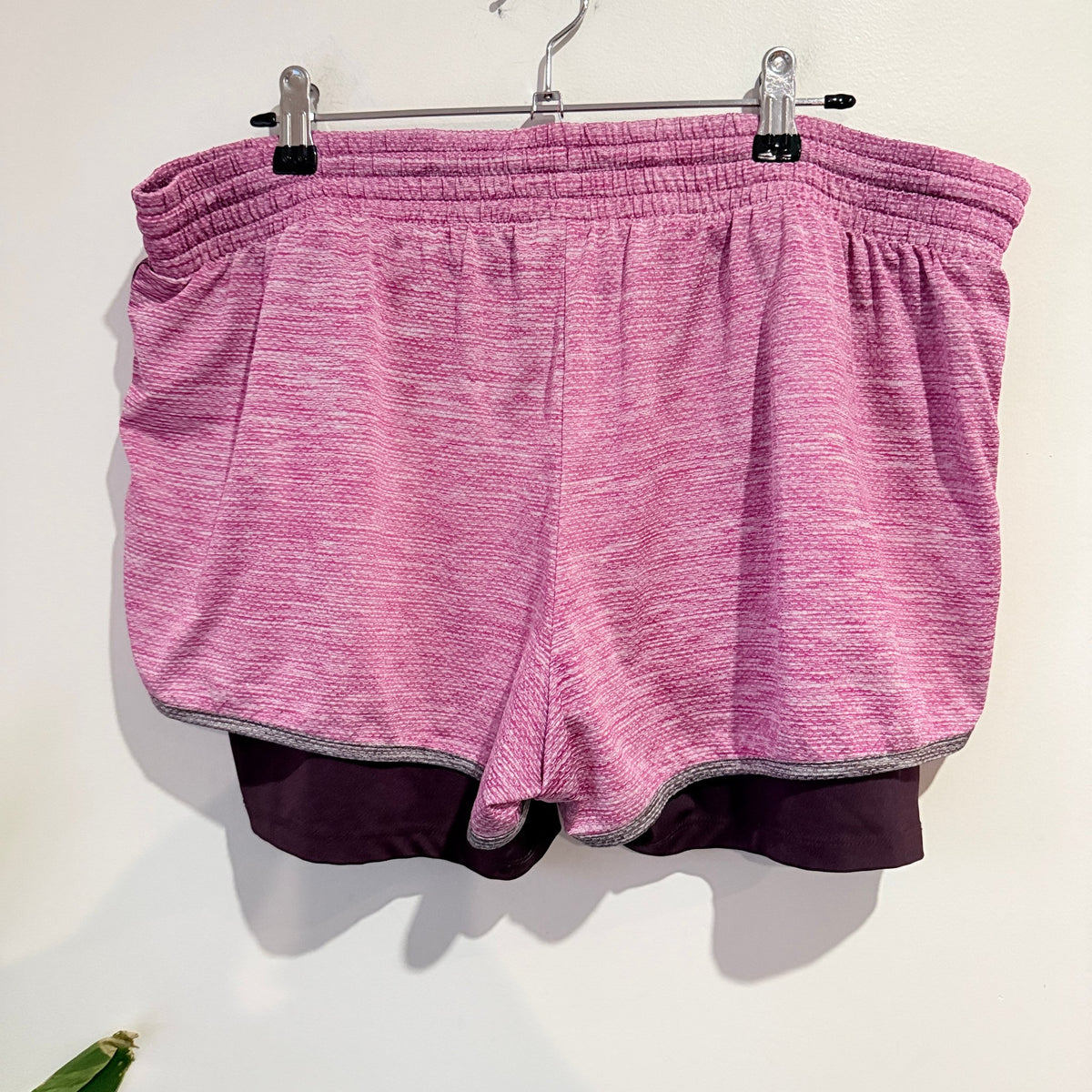 Champion Duo Dry Pink 2-in-1 Running Shorts Size XXL