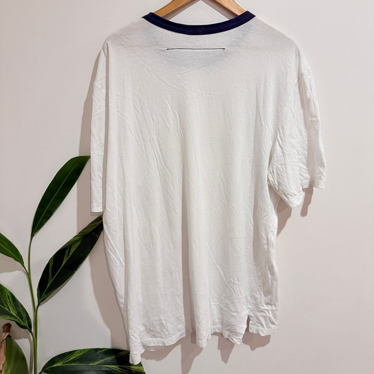 Bassike Size XL Organic Cotton Ringer Tee
