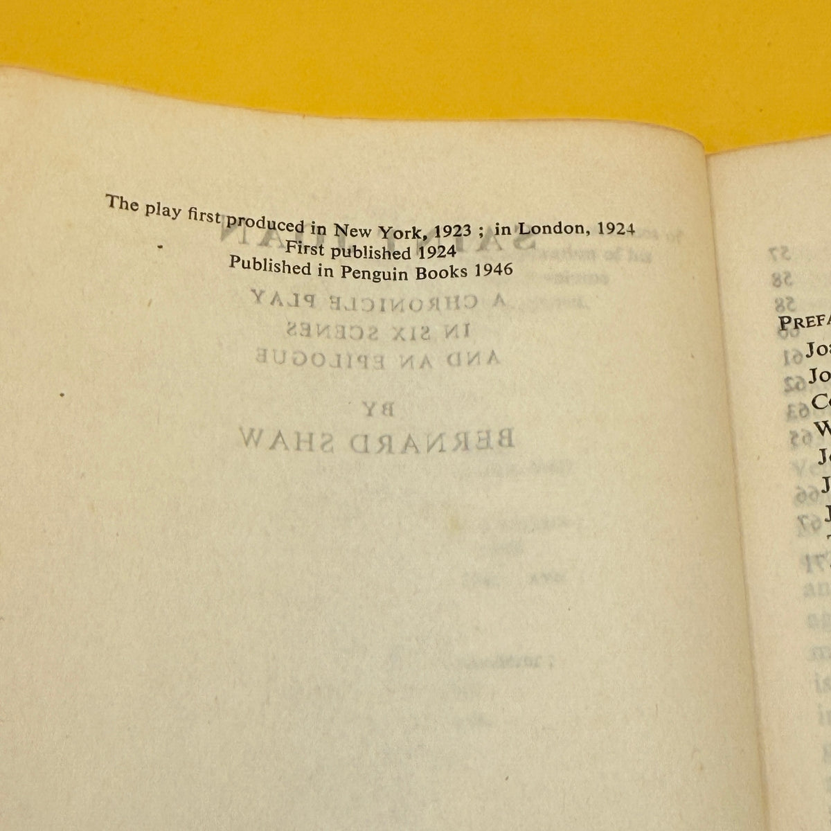 Saint Joan by George Bernard Shaw 1946