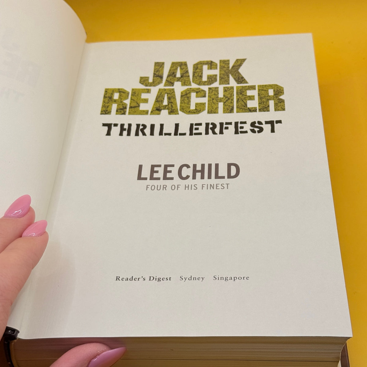 Jack Reacher: Thrillerfest by Lee Child