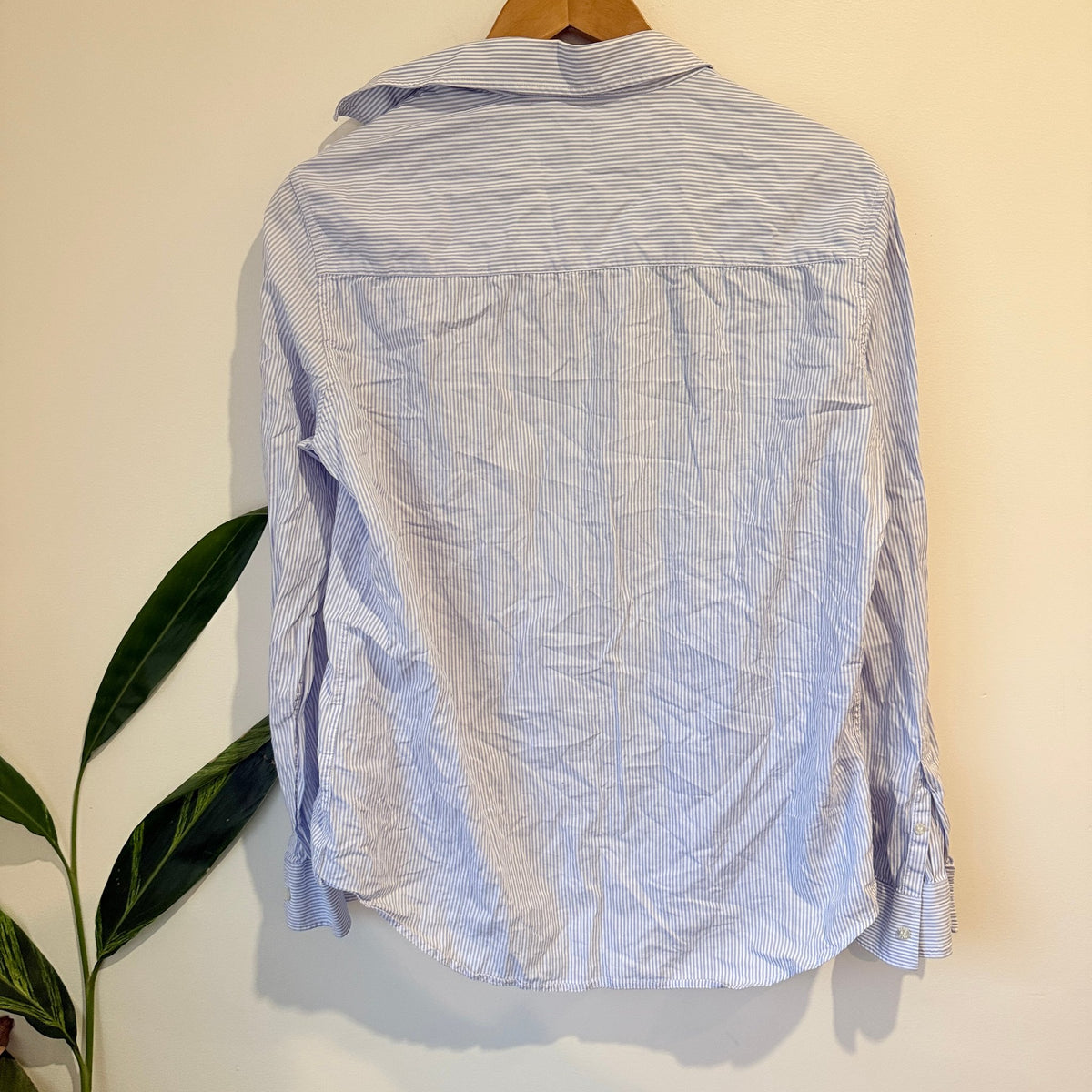 MSGM Size 40 Stripe Button Up Shirt