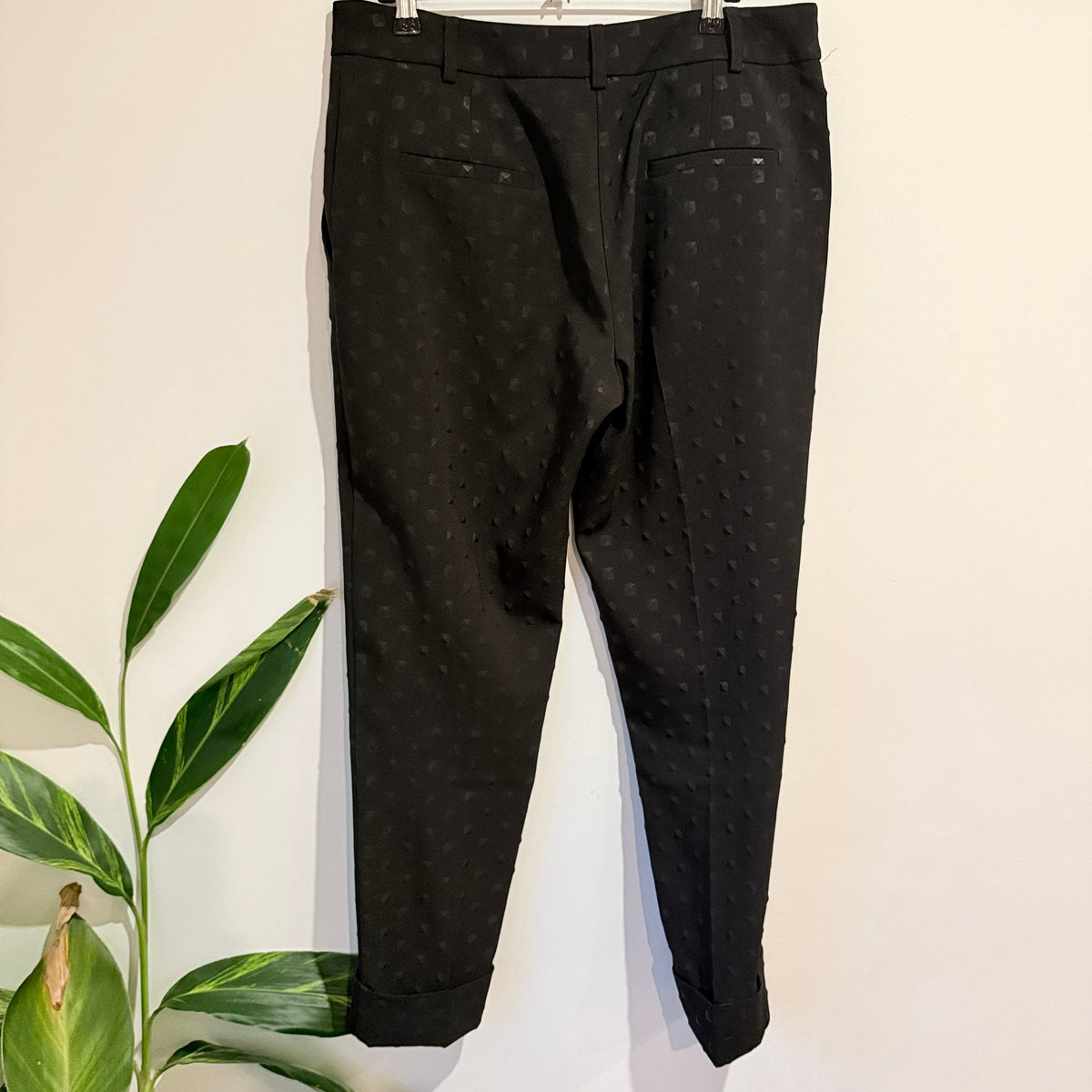 Taylor (NZ) Size 12 Jacquard Cuffed Tailored Trousers
