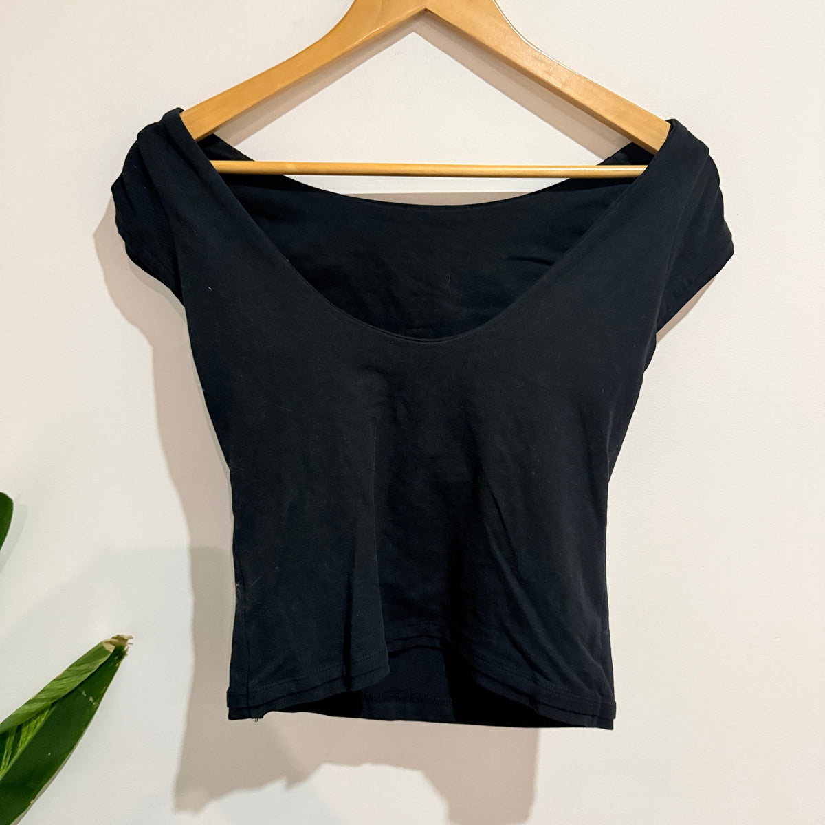 Glassons Size S Scoop Back Cap Sleeve Fitted Top