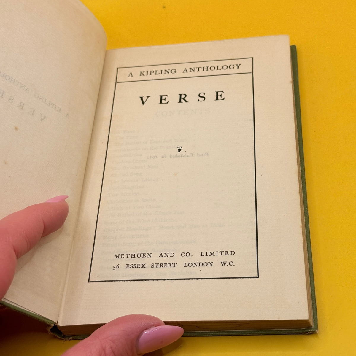 A Kipling Anthology: Verse by Rudyard Kipling (1922)