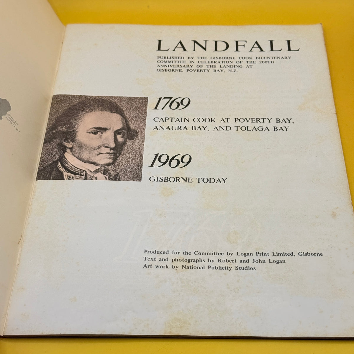Landfall: Cook Bicentenary, Poverty Bay by Robert and John Logan (1969)