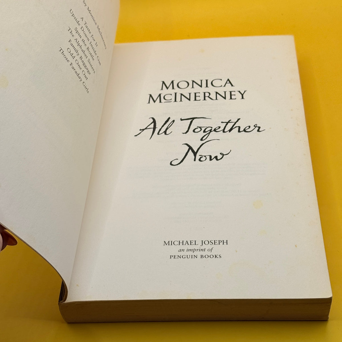 All Together Now by Monica McInerney