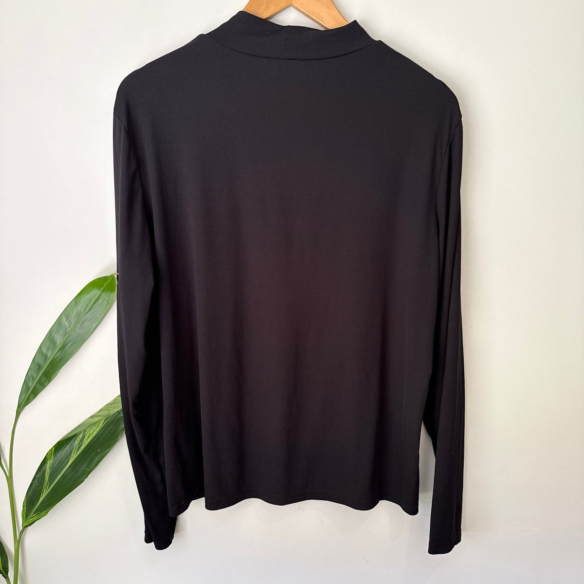 H&M Size XL Ribbed Mock Neck Long Sleeve Top – photo 6