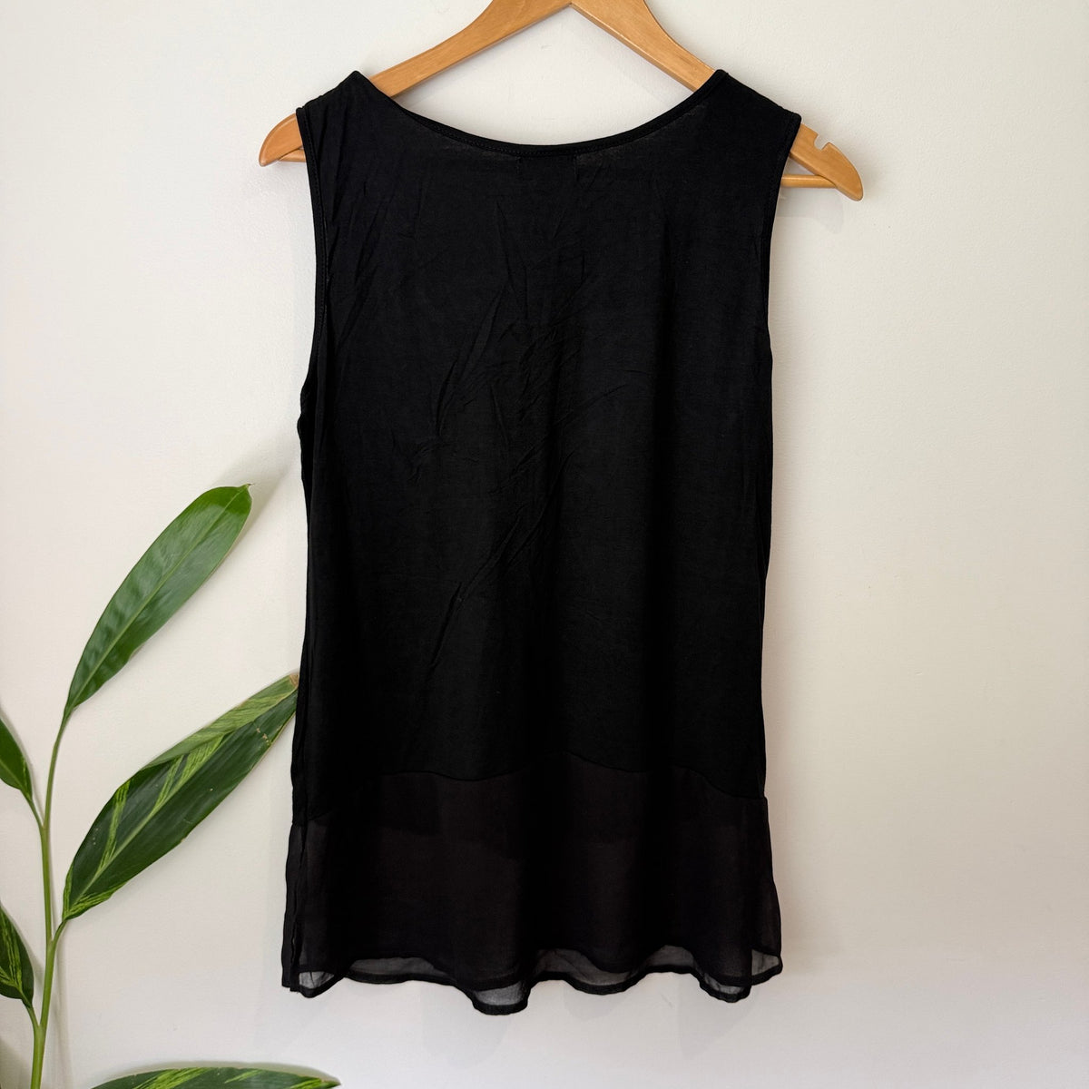 Threadz Size S Chiffon Hem Sleeveless Tunic Top – photo 4