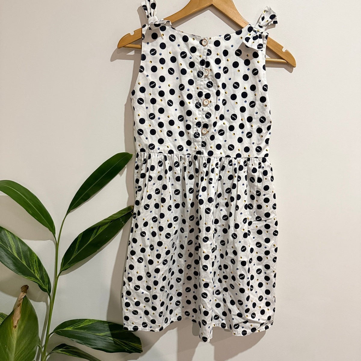 Girls Size 160 | U/Arm to U/Arm 40cm Spot Print Cotton Dress