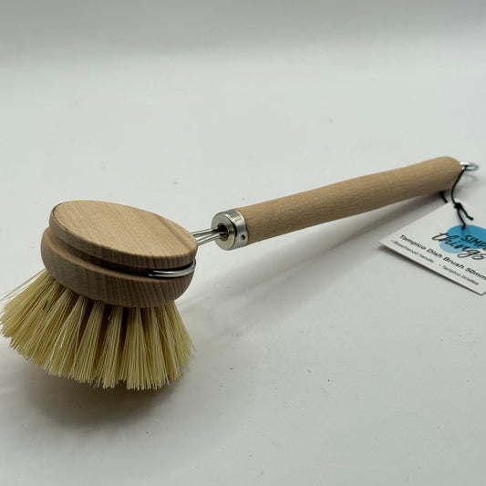 Simple things tampico dish brush - beechwood handle & natural bristles - scrub brushes original photo - what’s new