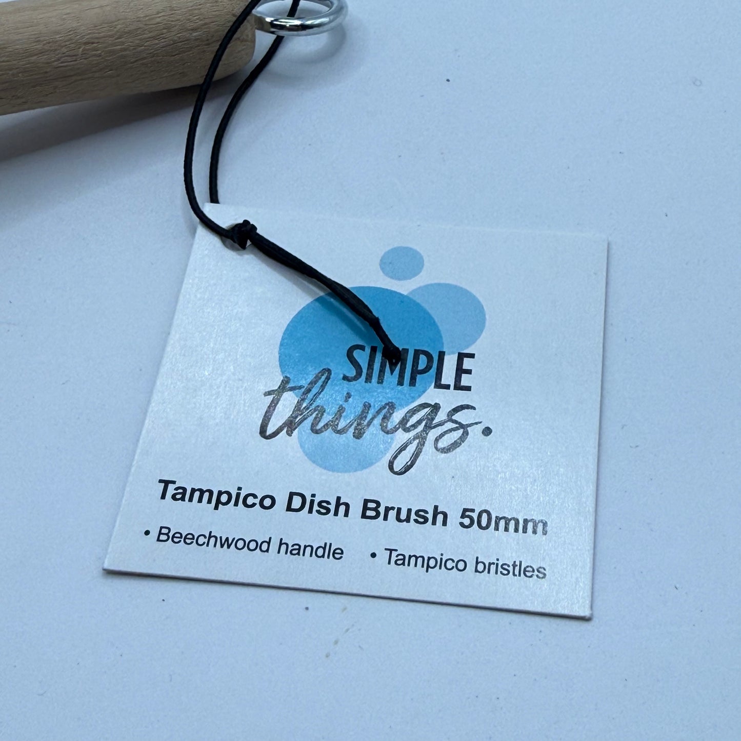 Simple things tampico dish brush - beechwood handle & natural bristles - scrub brushes original photo - what’s new