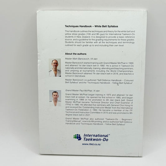 International Taekwon-Do Techniques Handbook - White Belt Syllabus