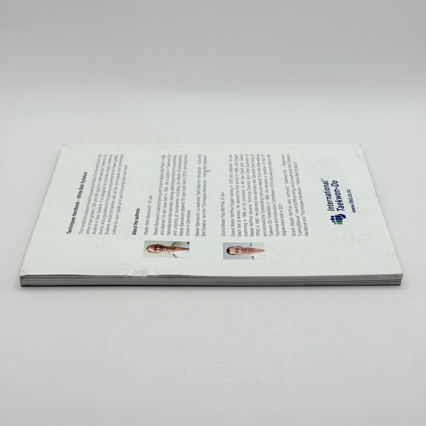 International Taekwon-Do Techniques Handbook - White Belt Syllabus