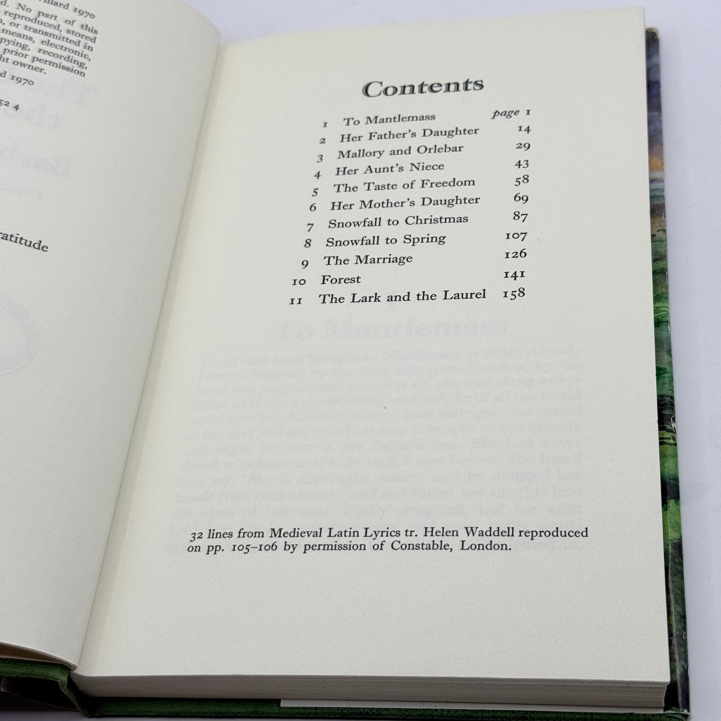 The Lark And The Laurel by Barbara Willard 1970 First Edition