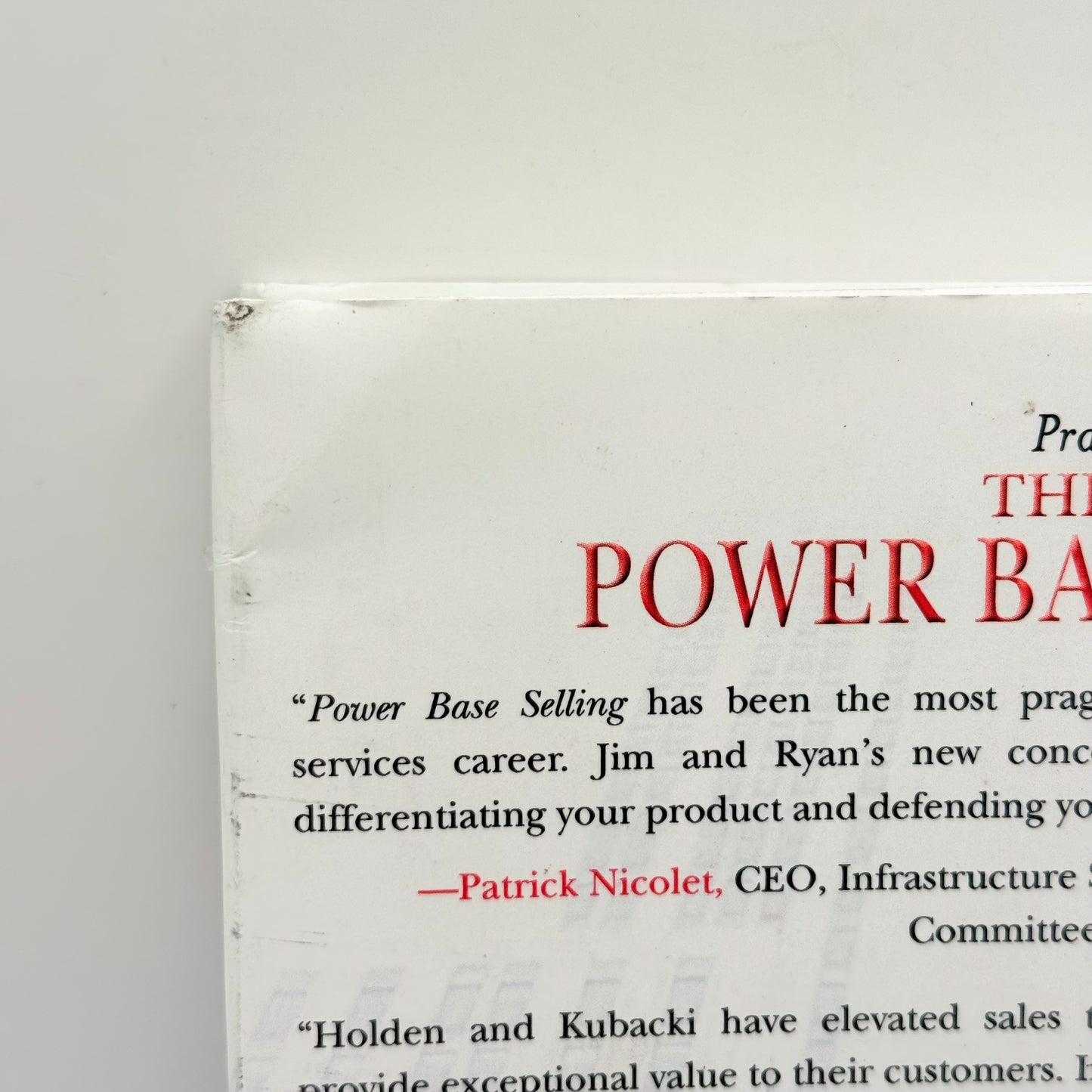 The new power base selling by jim holden & ryan kubacki - print books what’s new printed media