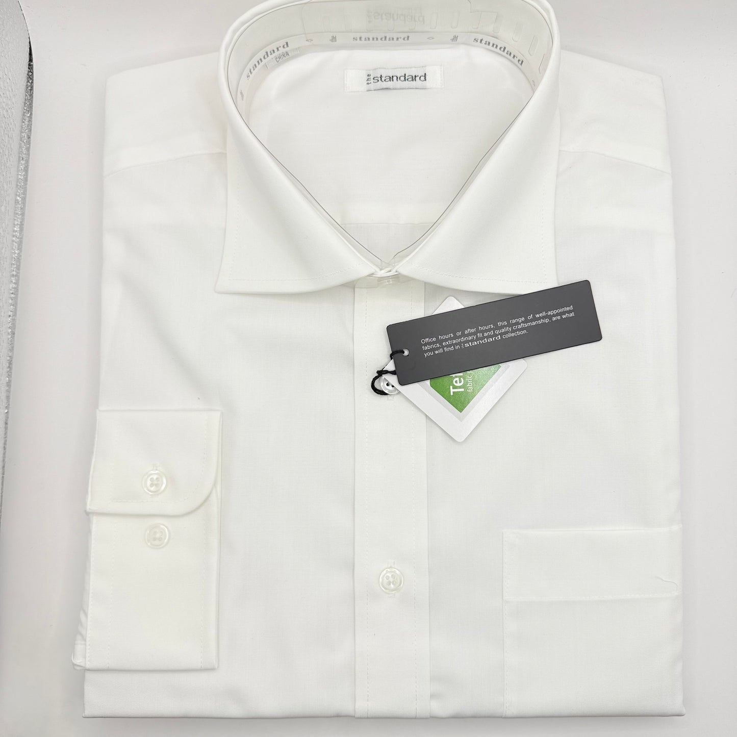 The Standard Long Sleeve Shirt - White - Size Medium