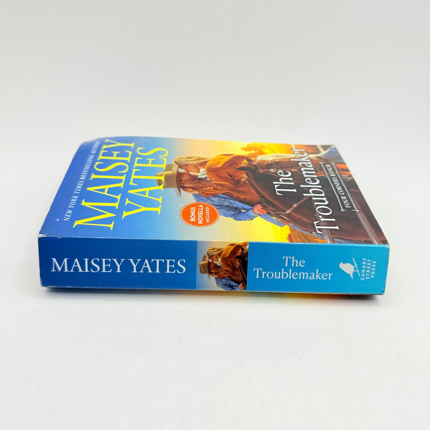 The troublemaker by maisey yates - print books condition: used - what’s new printed media