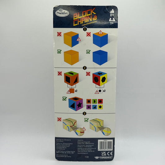 Thinkfun block chain puzzle game – linked brainteasers - mechanical puzzles original photo - what’s new toys