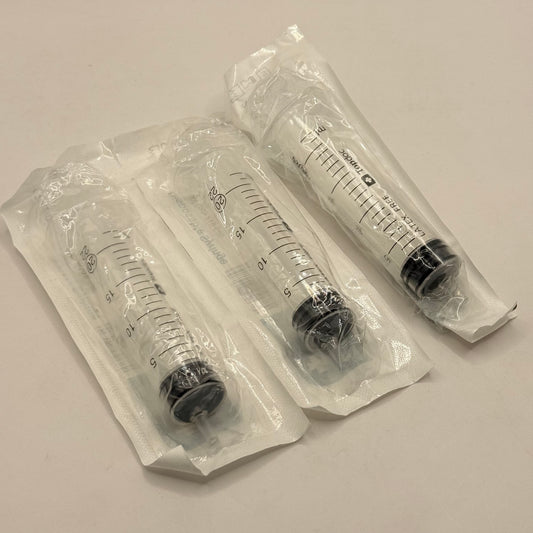 TopDoc 20ml Sterile Disposable Syringes - 3 Pack