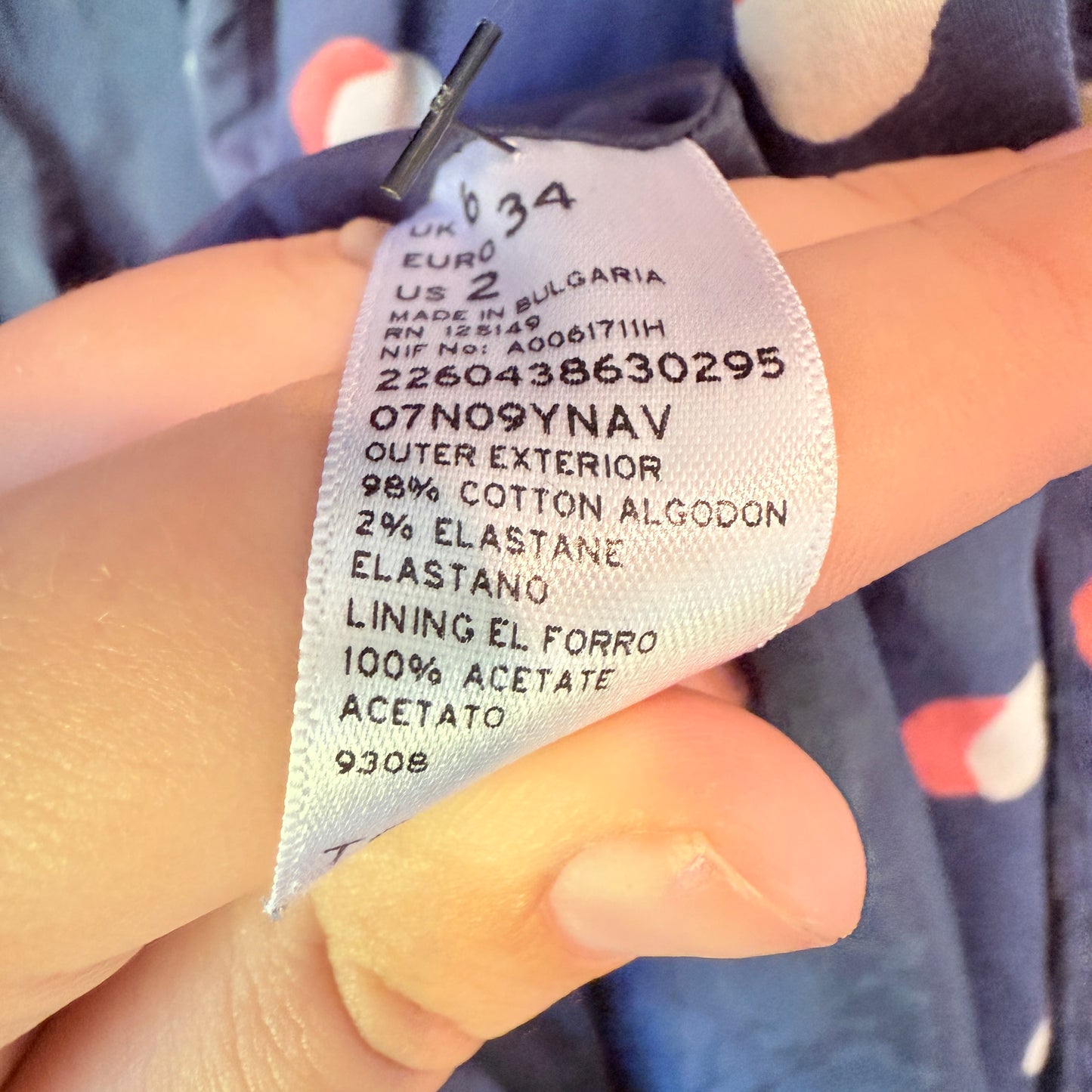 Topshop Polka Dot Trench Coat - Size 6