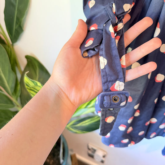 Topshop Polka Dot Trench Coat - Size 6