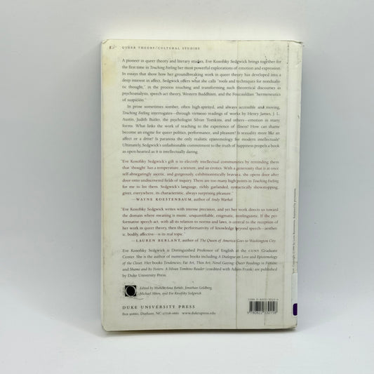 Touching Feeling by Eve Kosofsky Sedgwick