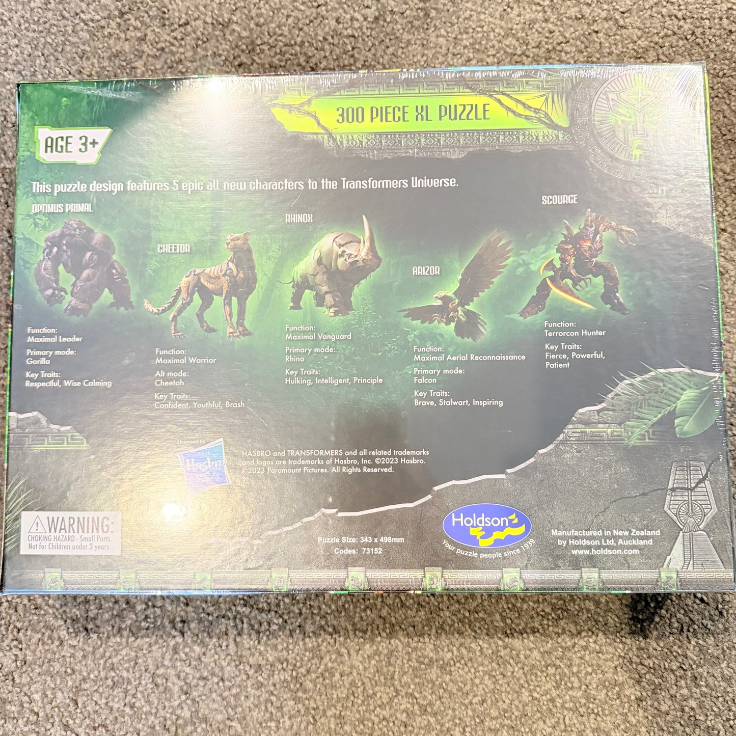 Holdson Transformers Rise of the Beasts 300-Piece XL Puzzle