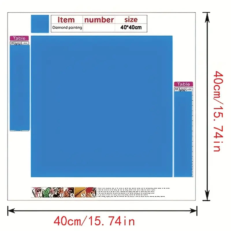 VW Combi 5D Diamond Painting Kit – 40×40 cm