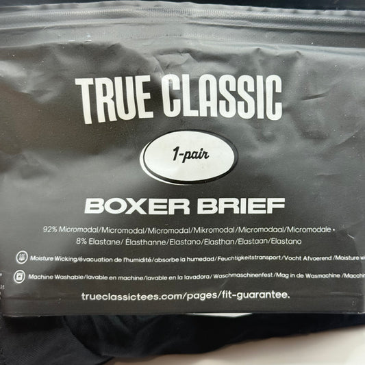True Classic Black Boxer Brief - XXL