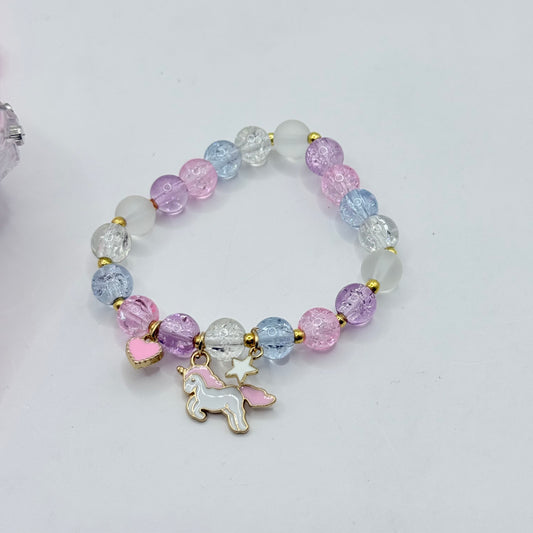 Unicorn Watch & Bracelet Set - Pink