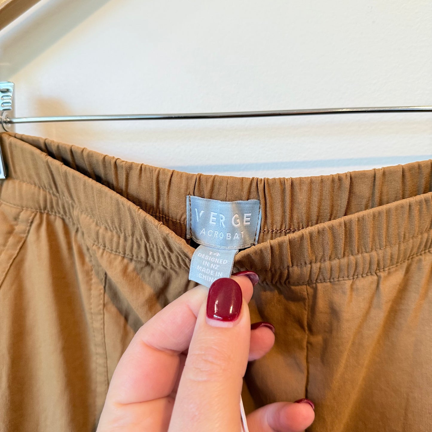 Verge Acrobat History Pant in Tan Size 14