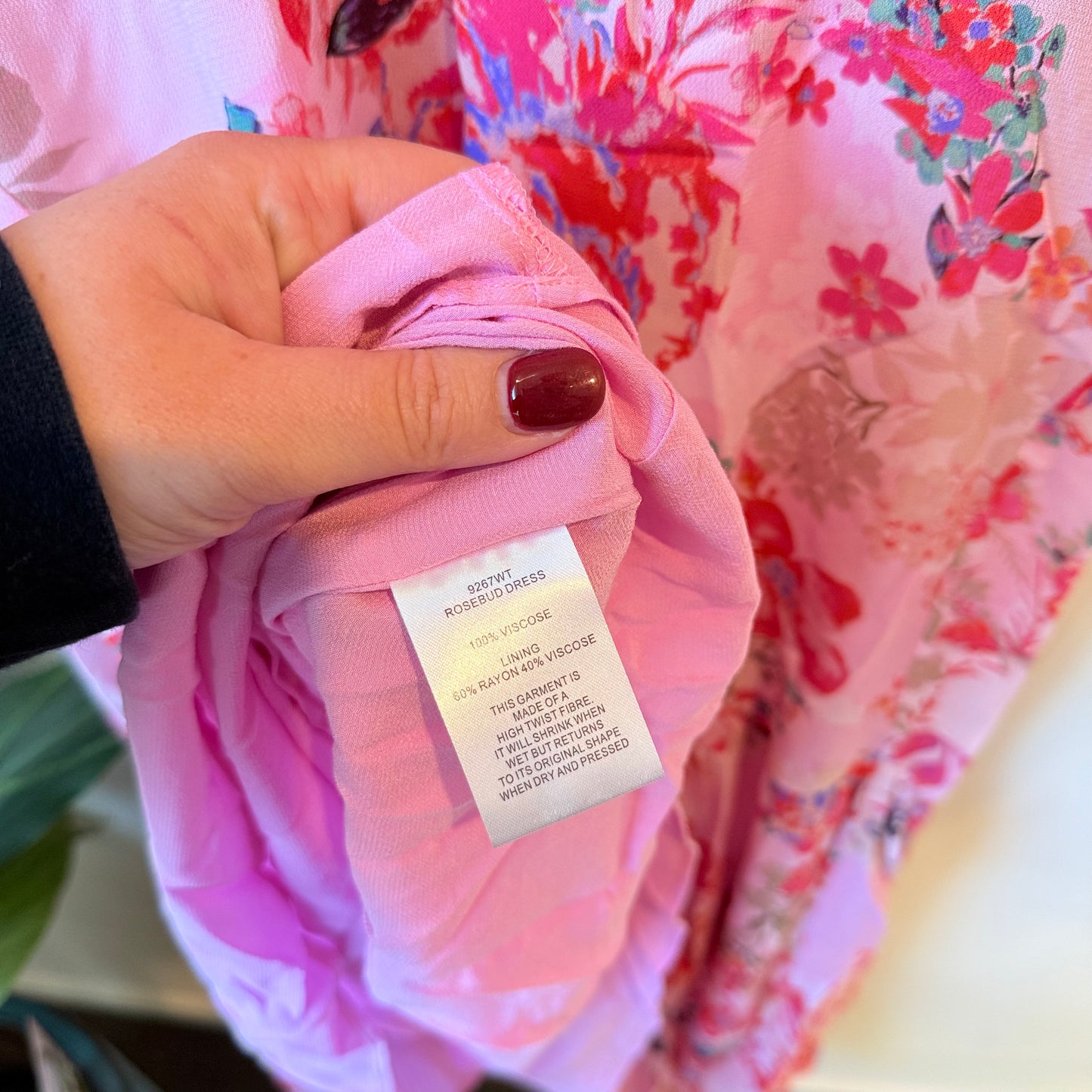 Verge Rosebud Pink Dress - Small