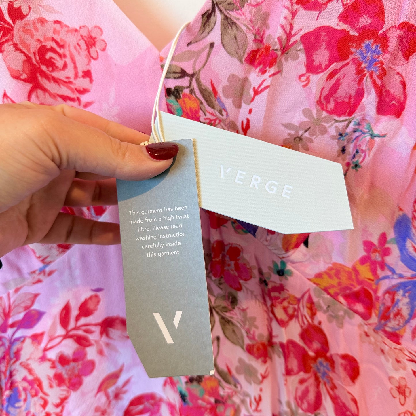Verge Rosebud Pink Dress - Small