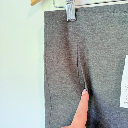 W. Lane Ponte Slim Leg Pants – Grey Marle (Size 10)