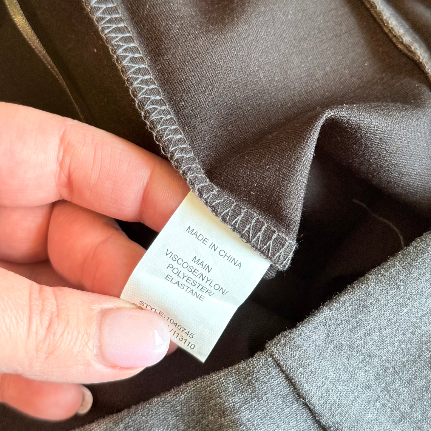 W. Lane Ponte Slim Leg Pants – Grey Marle (Size 10)