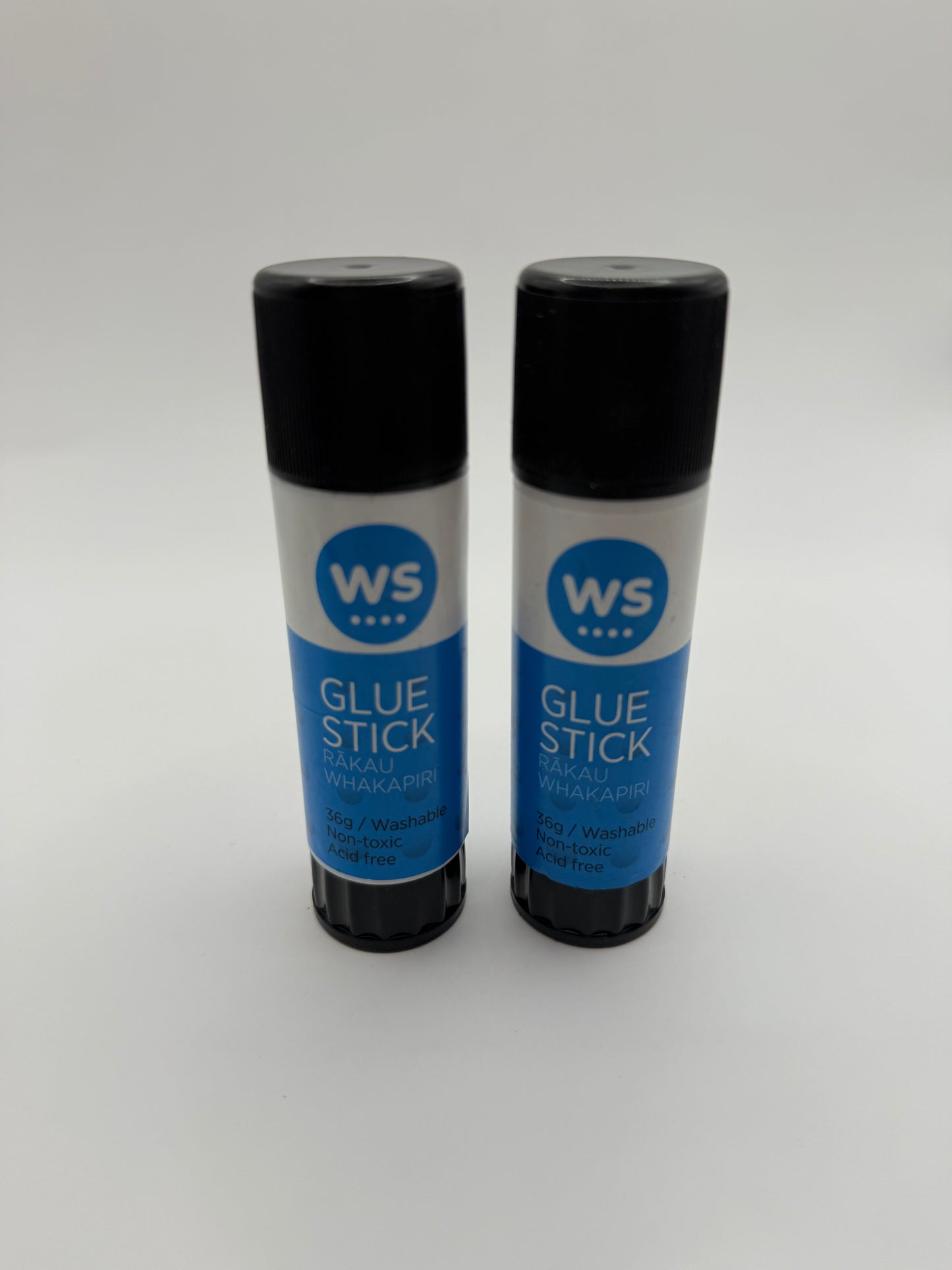 Ws glue stick – 2 pack (36g each) | washable non-toxic acid-free – brand new - glue stick stationery