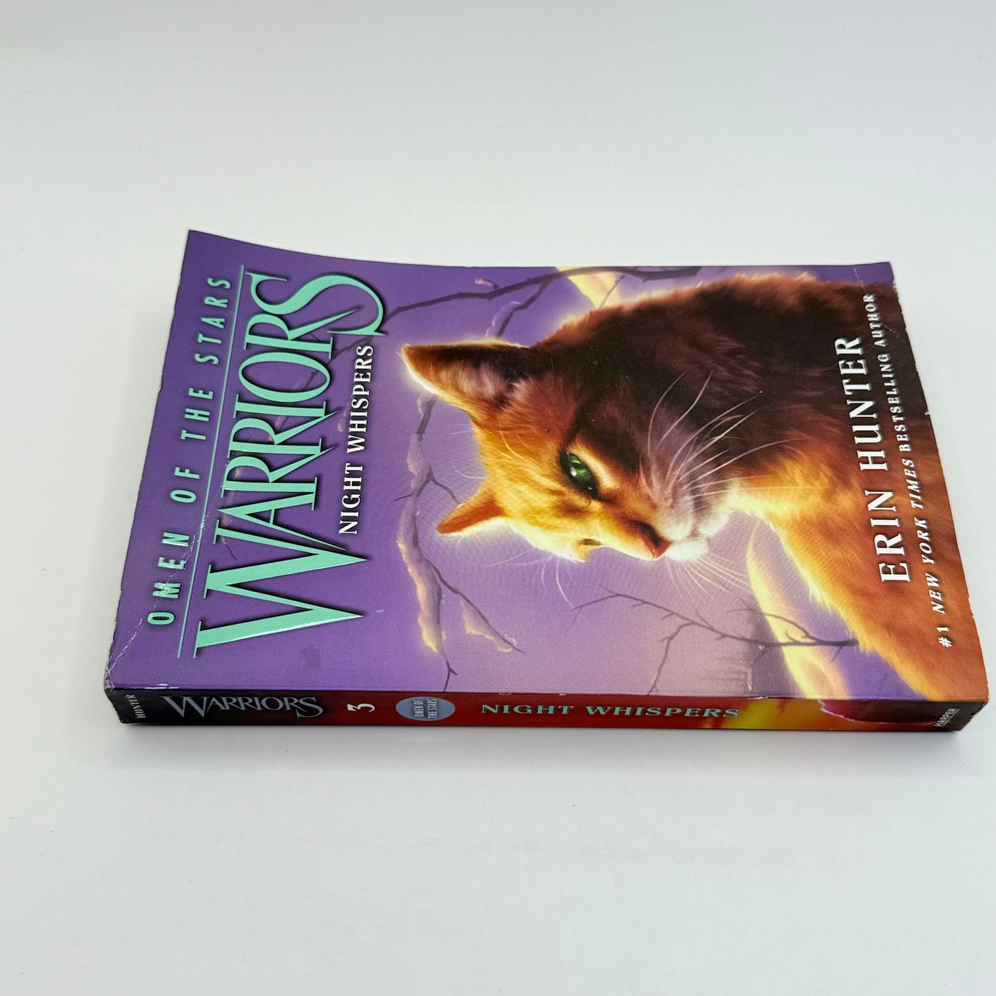 Warriors omen of the stars #3 night whispers by erin hunter - print books printed media