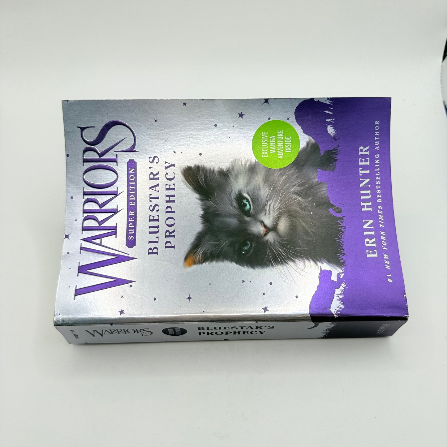 Warriors super edition: bluestar’s prophecy by erin hunter – hardcover adventure with bonus manga - print books printed