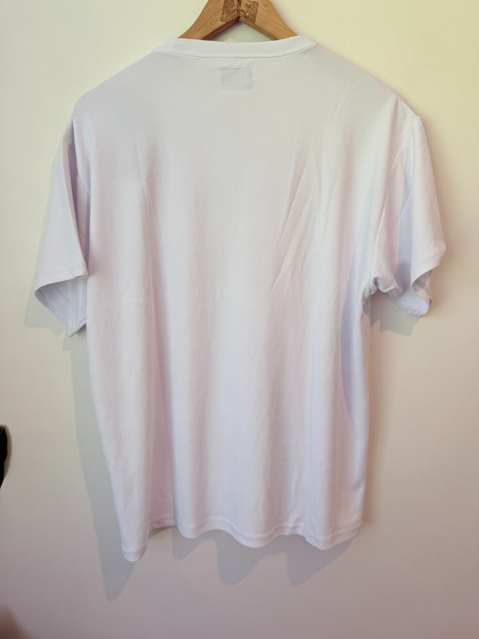 Yonex size small white short sleeve t-shirt – lightweight performance crew for tennis & badminton - t-shirts tops men’s