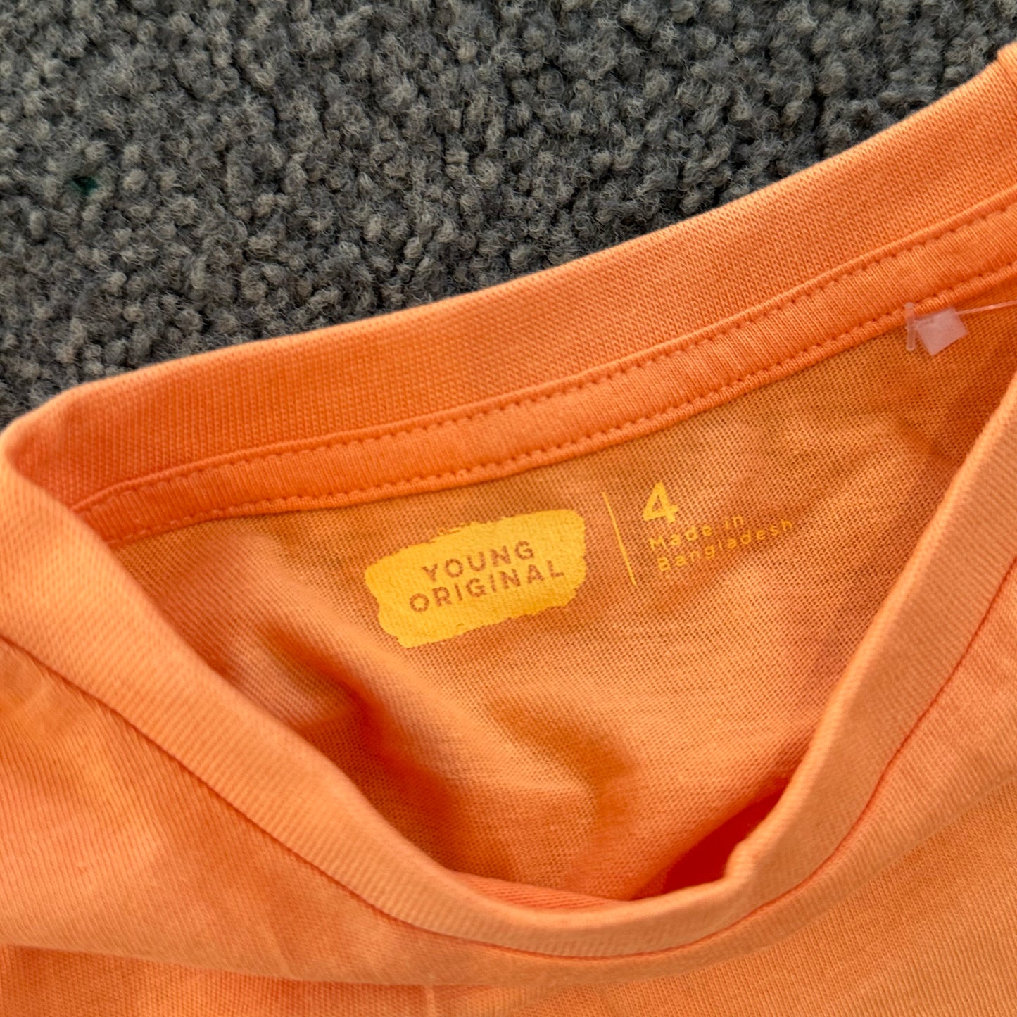 Young original kids’ peach ’sunshine waves fun days’ t-shirt – size 4 - t-shirts baby clothing