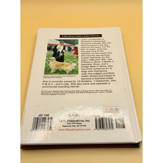 Golden retrievers: a new owner’s guide by judy laureano - print books condition: used printed media