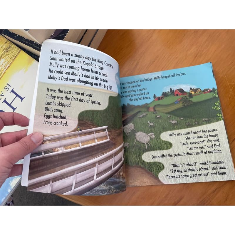 Molly & sam: pet day - paula stone - print books book - childrenās - literature printed media