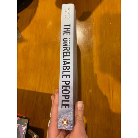 The unreliable people - rosetta allan *exc condition* - print books book - condition: used - fiction - fiction book