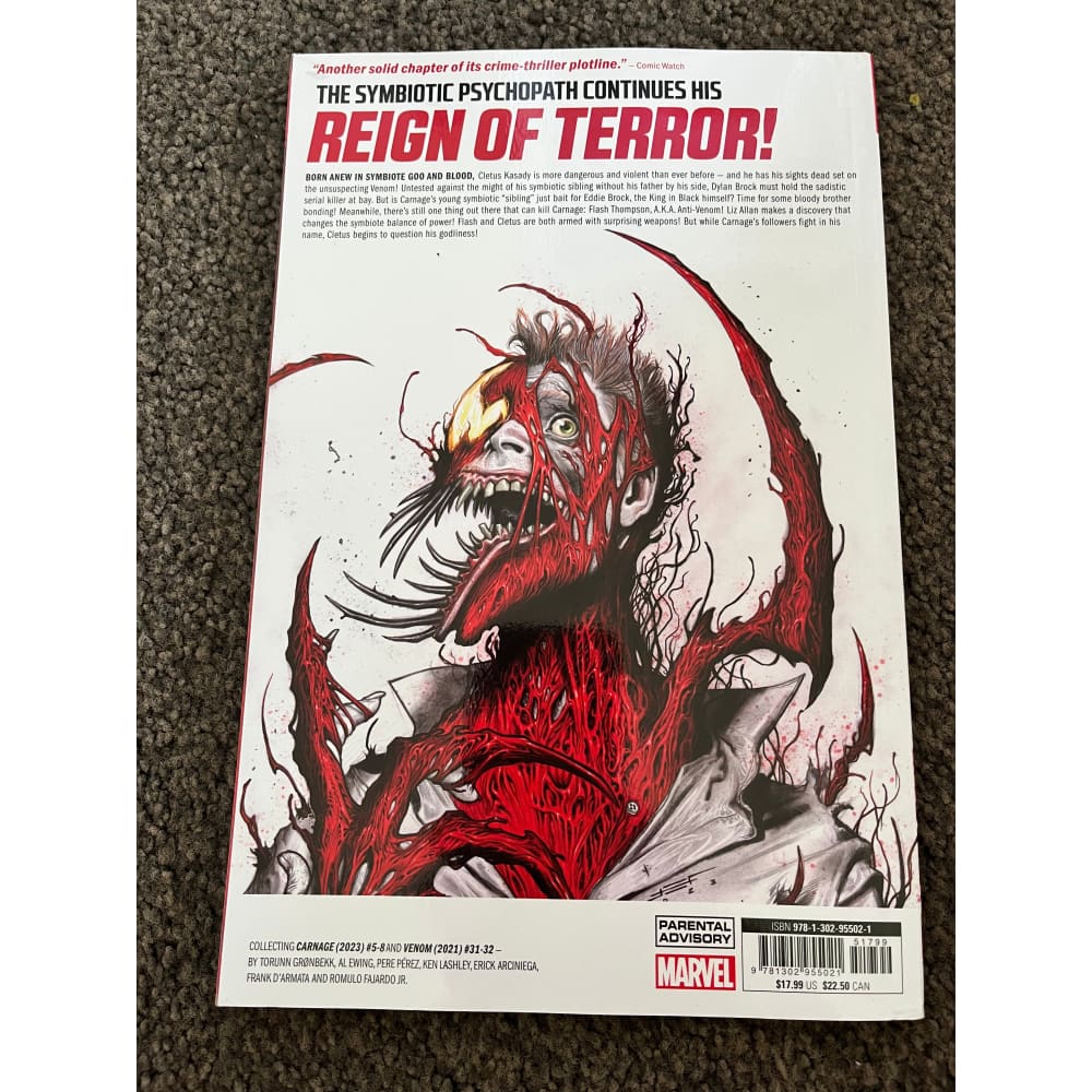 Carnage vol. 2: symbiosis necrosis by ram v francesco manna and dijjo lima - print books printed media