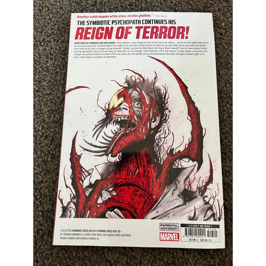 Carnage vol. 2: symbiosis necrosis by ram v francesco manna and dijjo lima - print books printed media