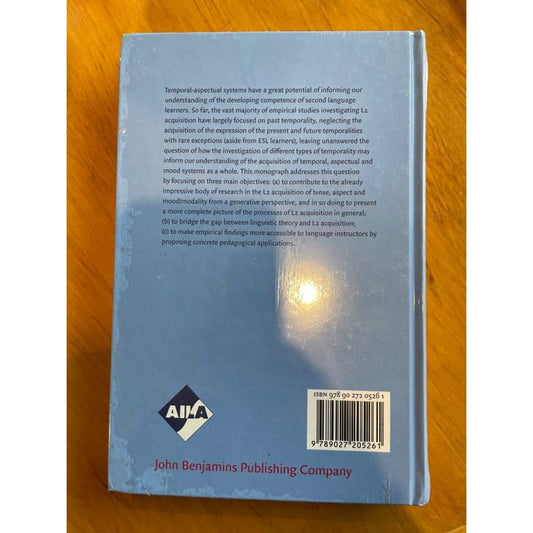 The second language acquisition of french tense aspect & mood – hardcover (brand new) - print books book - language &