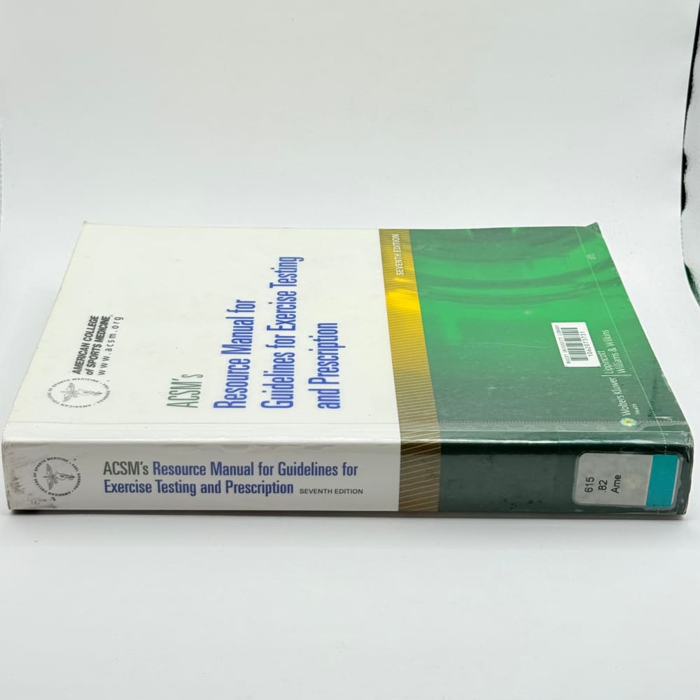 Acsm’s resource manual for guidelines for exercise testing and prescription - print books condition: used - what’s new