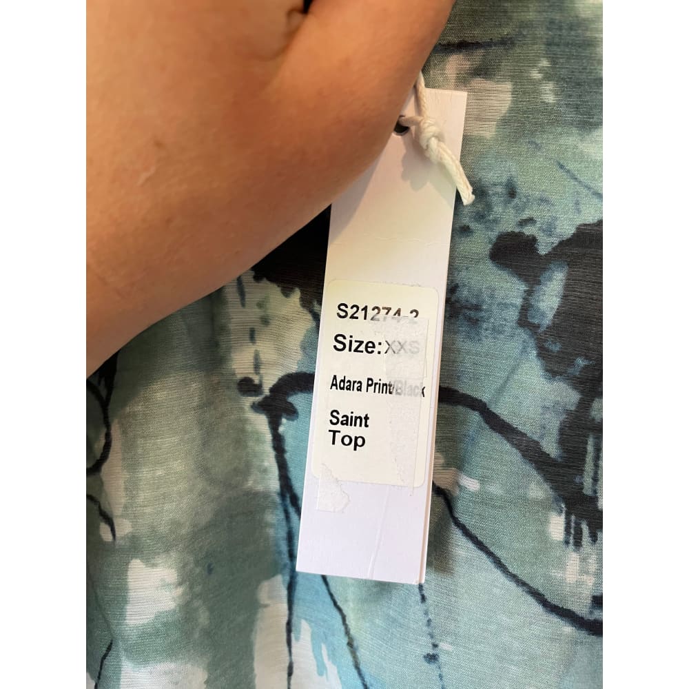 Et alia size xxs saint top in adara print/black – brand new - blouses clothing & fashion - designer clearance