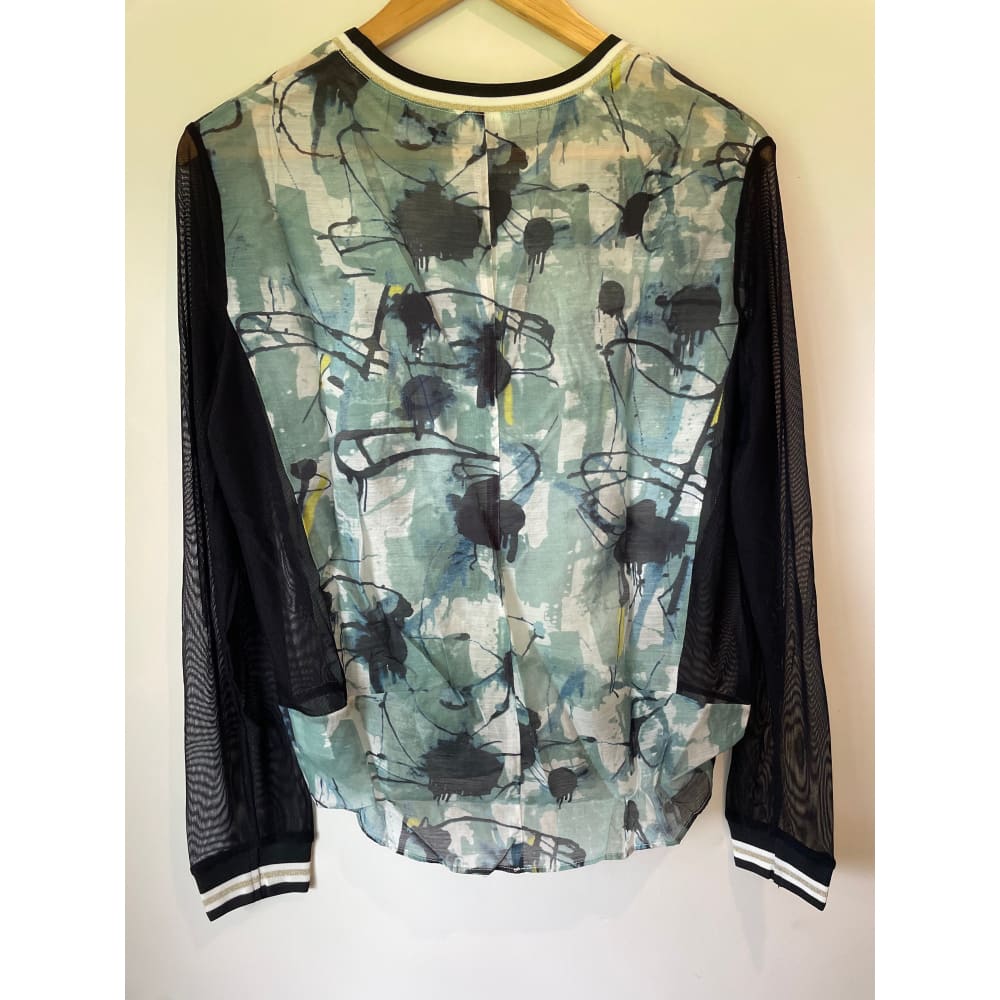 Et alia size xxs saint top in adara print/black – brand new - blouses clothing & fashion - designer clearance