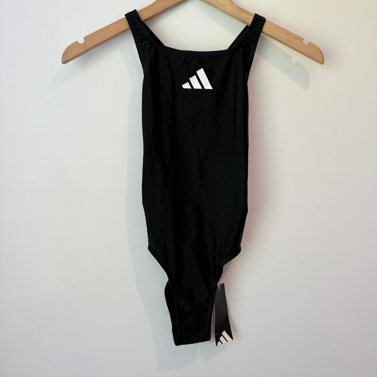 Adidas 11-12y 3 bar logo one-piece swimsuit for girls - swimwear baby clothing
